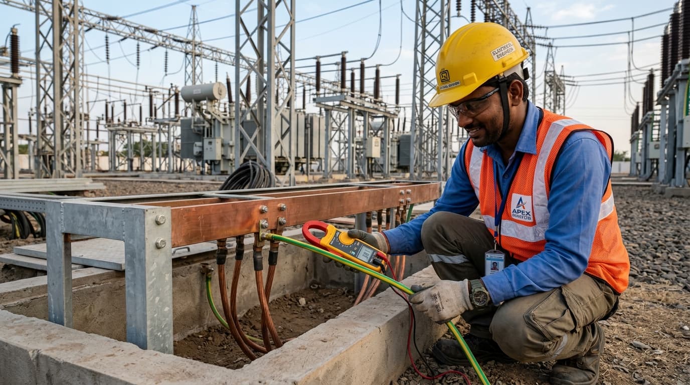 Substation Chemical Earthing Grid